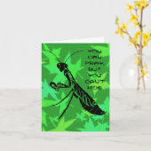 Gottesanbeterin Geburtstagskarte Karte (Gelbe Blume)