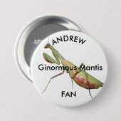 Gottesanbeterin, Ginormous Mantis Button (Vorne & Hinten)