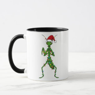 Gottesanbeterin Weihnachten Feiertag Insekt Käfer Tasse