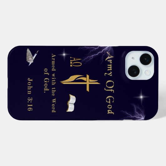 Gottesarmee Case-Mate iPhone Hülle (Rückseite (Horizontal))