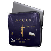 Gottesarmee Laptopschutzhülle (Vorderseite Links)