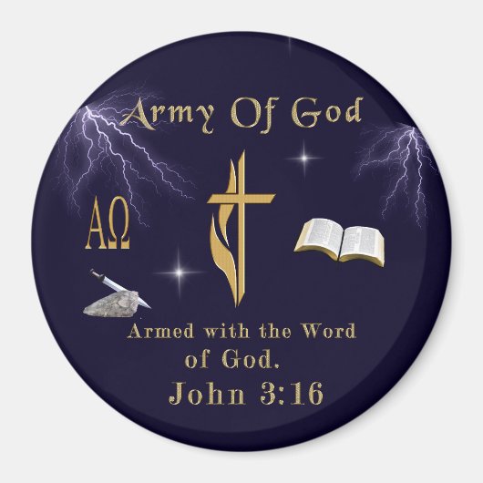 Gottesarmee Magnet (Vorne)