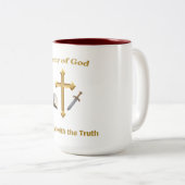 Gottesarmee Zweifarbige Tasse (VorderseiteRechts)