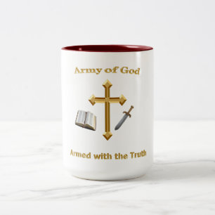 Gottesarmee Zweifarbige Tasse