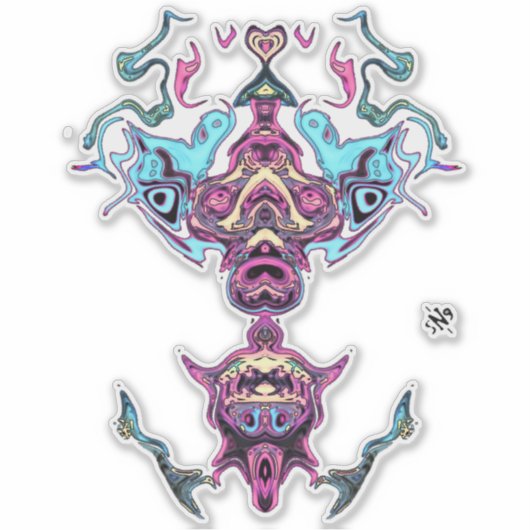 Gottesdienst Aufkleber (Vorderseite)