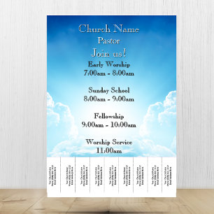 Gottesdienst der Blue Sky Stairs Kirche Flyer