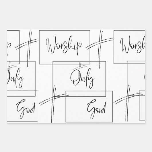 Gottesdienst Geschenkpapier Set (Vorderseite 3)