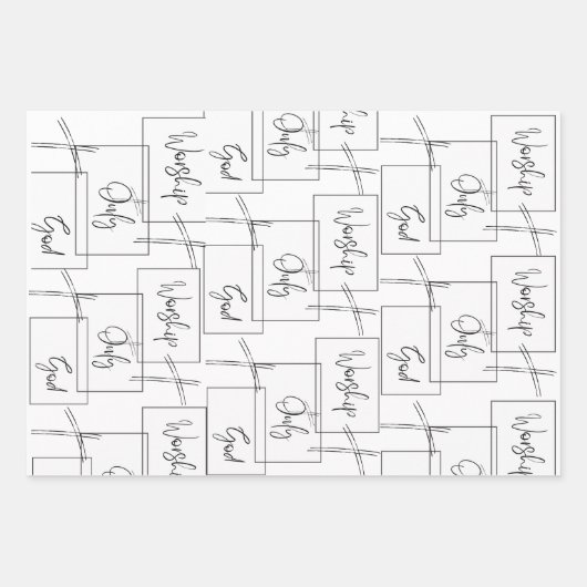 Gottesdienst Geschenkpapier Set (Vorderseite)