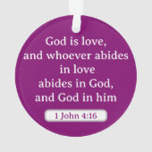 Gottesdienst ist Liebe Star Deep Lila - Mystisch Ornament (Rückseite)