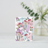 Gottesdienst Jungfrau Maria Katholische Gebetsküns Platzkarte (Stehend Vorderseite)