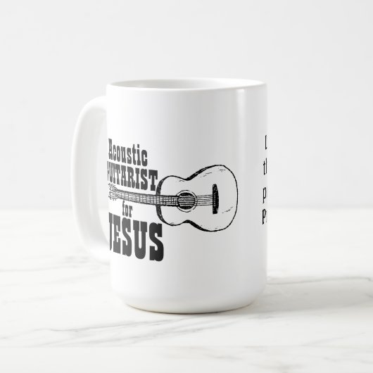 Gottesdienst Team Tasse akcoustisch für Jesus (Vorderseite Links)