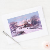 Gottesdienste an Weihnachten Rechteckiger Aufkleber (Umschlag)