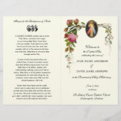 Gottesfürchtig-katholische Hochzeitsprogramm (Vorderseite)