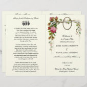 Gottesfürchtig-katholische Hochzeitsprogramm (Vorne/Hinten)