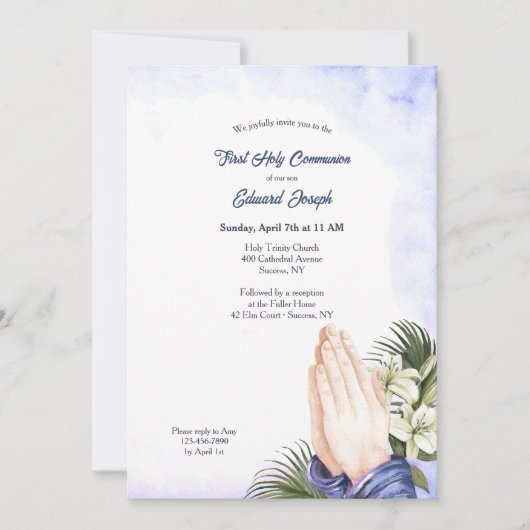 Gottesfürchtige Einladung (Vorderseite)