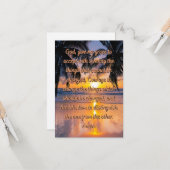 Gottesfürchtige, flache Grußkarte Karte (Vorderseite/Rückseite Beispiel)