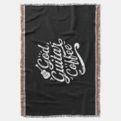 Gottesgitarre Kaffeemusik Lover Christlich Decke (Vorderseite Vertikal)