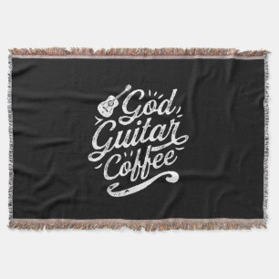 Gottesgitarre Kaffeemusik Lover Christlich Decke