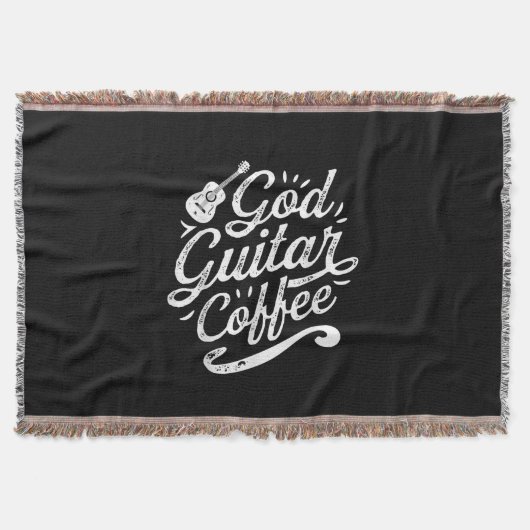 Gottesgitarre Kaffeemusik Lover Christlich Decke (Vorderseite)