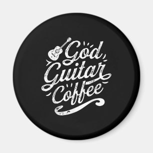 Gottesgitarre Kaffeemusik Lover Christlich Magnet