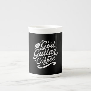 Gottesgitarre Kaffeemusik Lover Christlich Porzellantasse
