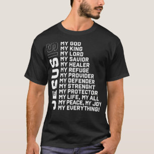 Gottesgläubigen-Geschenk Jesus Christlicher Herr J T-Shirt