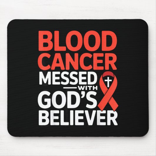 Gottesgläubiger Band Krieger Lymphom Blut Mousepad (Vorne)