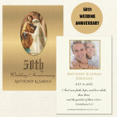 Gotteskarten für das 50. Hochzeitstag Visitenkarte