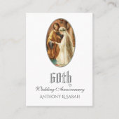 Gotteskarten zum 60. Hochzeitstag Visitenkarte (Vorderseite)