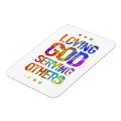 Gottesliebe für andere (Foto Magnet) Magnet (Linke Seite)