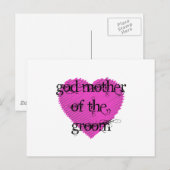 Gottesmutter des Grooms Postkarte (Vorne/Hinten)