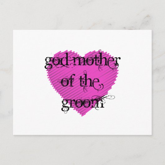 Gottesmutter des Grooms Postkarte (Vorderseite)