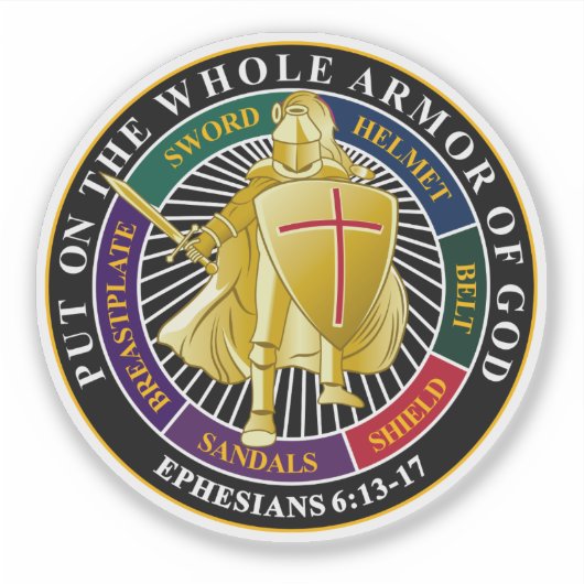 Gottesrüstung Aufkleber (Vorderseite)