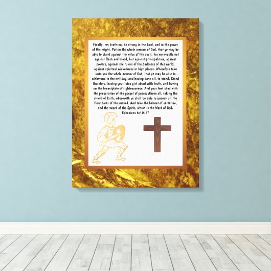 Gottesrüstung Leinwanddruck (Insitu (Holzboden))