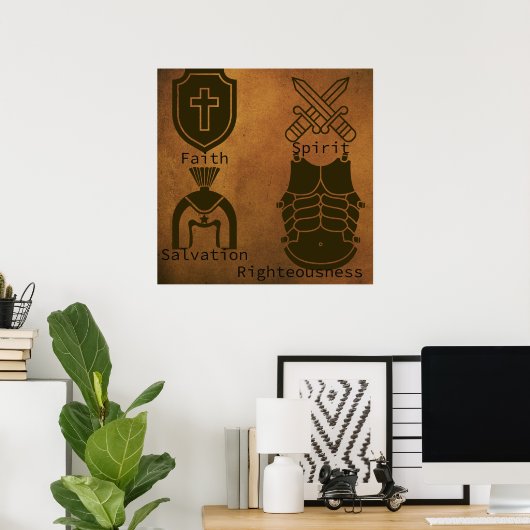 Gottesrüstung Poster (Heimbüro)