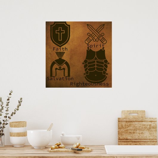 Gottesrüstung Poster (Küche)