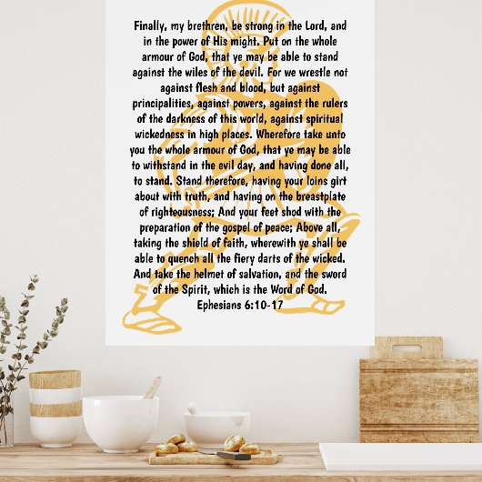 Gottesrüstung Poster (Küche)