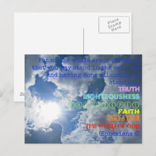 Gottesrüstung Postkarte (Vorne/Hinten)