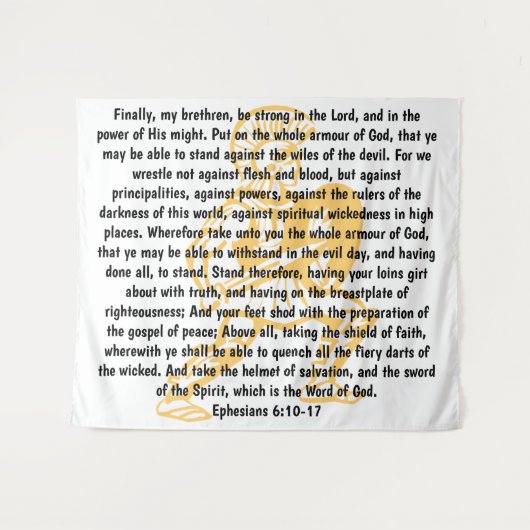 Gottesrüstung Wandteppich (Vorderseite (Horizontal))