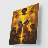 Gottesschutz Decorative Wall-Uhr Quadratische Wanduhr (Winkel)