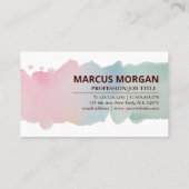 Gottesversprechen Aquarellschrift - Matthew 6:34 Visitenkarte (Rückseite)