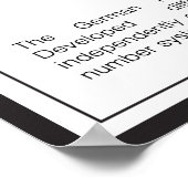 Gottfried Leibniz Poster (Ecke)