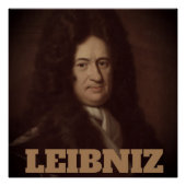 Gottfried Wilhelm Leibniz (c. 1695) Poster (Vorderseite)