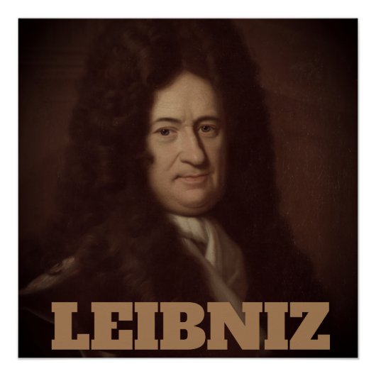 Gottfried Wilhelm Leibniz (c. 1695) Poster (Vorderseite)