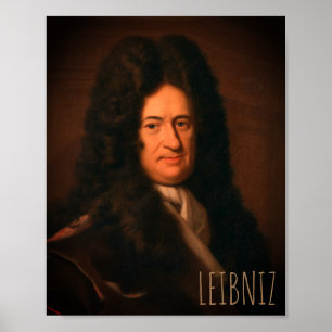Gottfried Wilhelm Leibniz (c. 1695) Poster