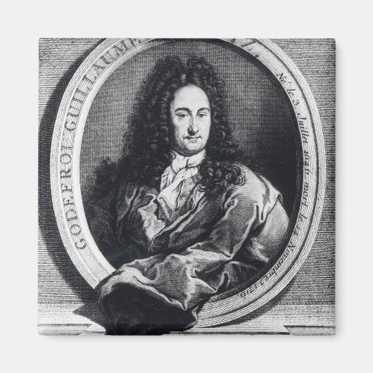 Gottfried Wilhelm Leibniz Magnet (Vorne)