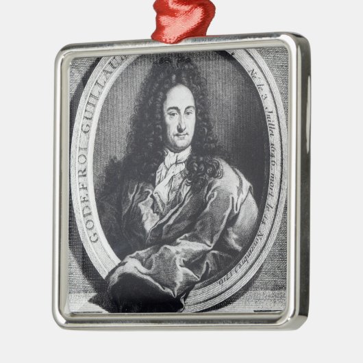 Gottfried Wilhelm Leibniz Silbernes Ornament (Links)