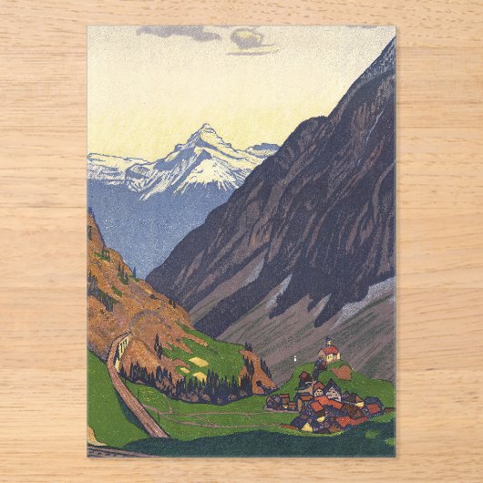 Gotthard Pass - Nostalgie Acryleinladungen (Vorderseite)