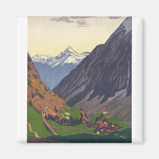Gotthard Pass - Nostalgie Magnet (Vorne)