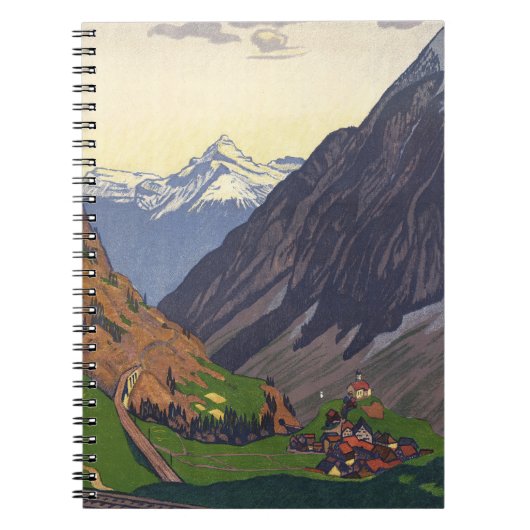 Gotthard Pass - Nostalgie Notizblock (Vorderseite)